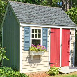 Tapered window Box on Shed