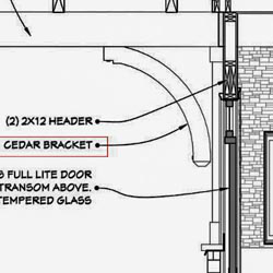 Example of Custom Wood Bracket Blueprint and Plan