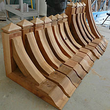 Custom Cedar Wooden Brackets