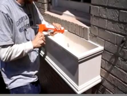 How to install window boxes on brick video