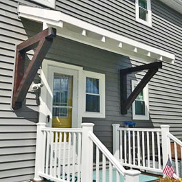 Large Wooden Brackets for Portico Porch Overhang