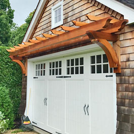 Cedar Wood Pergola with Brackets and Rafters