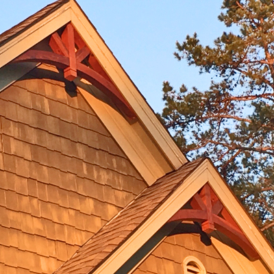 Cedar Gable Brackets Decorative