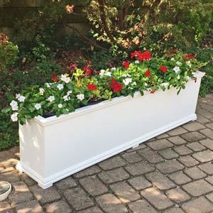 Tall and Skinny PVC Rectangular Planter