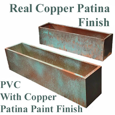Real Copper vs Faux copper window boxes