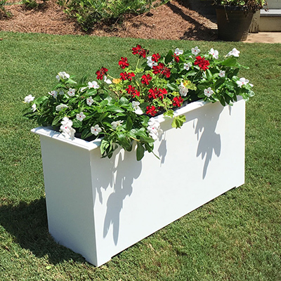 Cunningham PVC Planter - White