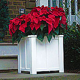 Poinsettia Planter winter holiday xmas planter