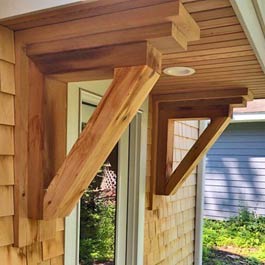 Custom Cedar Support Brackets