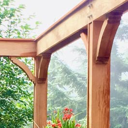 Deck Column Structural Wood Braces