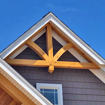 decorative wood gables