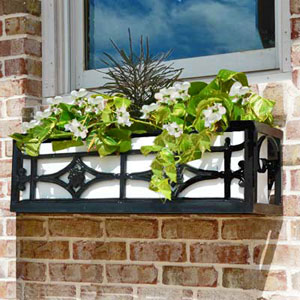 Historical Wrought Iron Flower Box Design