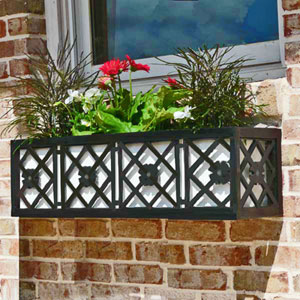 Modern Art Deco Style Metal Window Boxes