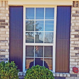 Beadboard Style Exterior Shutters