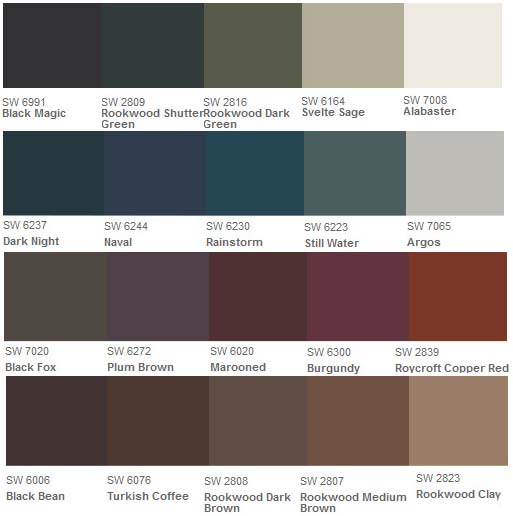 Shutter Paint Chart 515