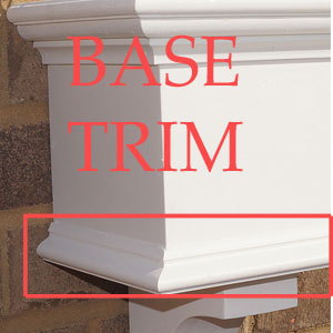 base trim option for traditional window box (bottom trim)