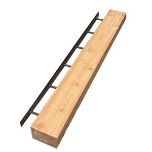 Floating Cedar Wood Beam Mantel
