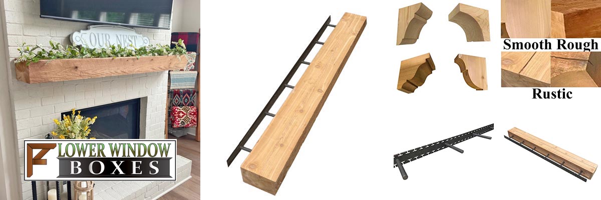 Cedar Mantel Beams