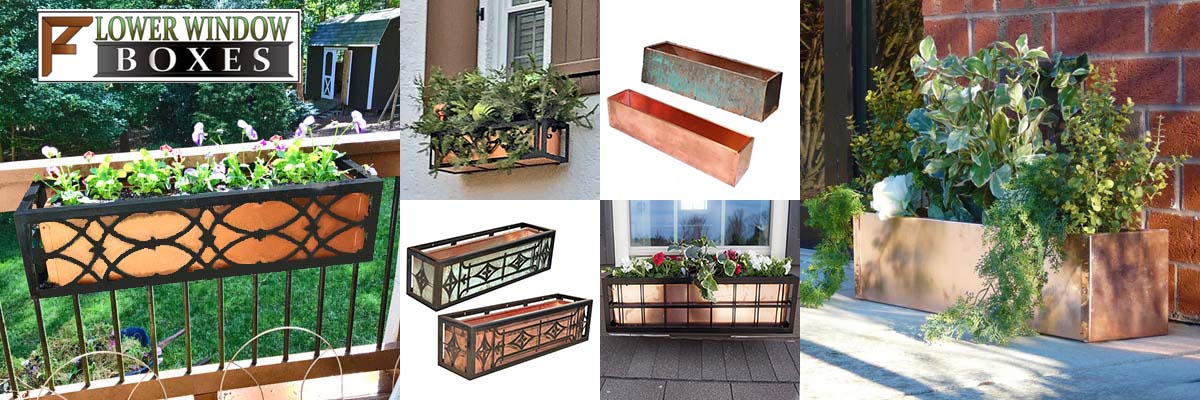 Copper Window Boxes | Copper Window Box Liners