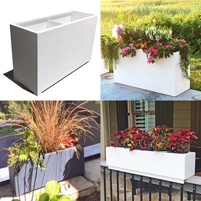 modern outdoor planter boxes