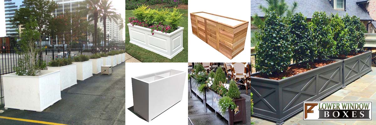 Large outdoor planters - large plastic planter boxes 