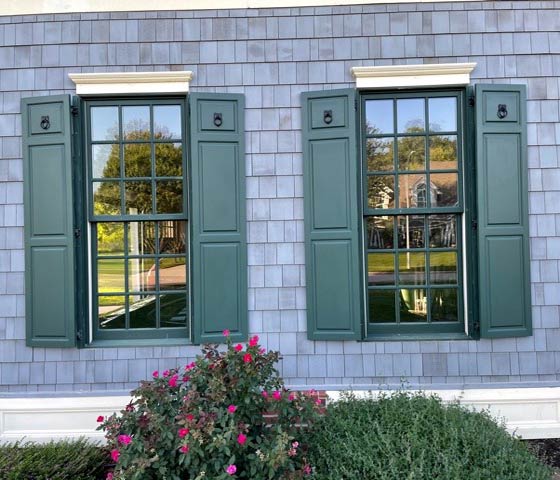 Exterior Shutters with Hardware