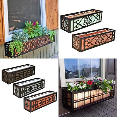 wrought iron window boxes