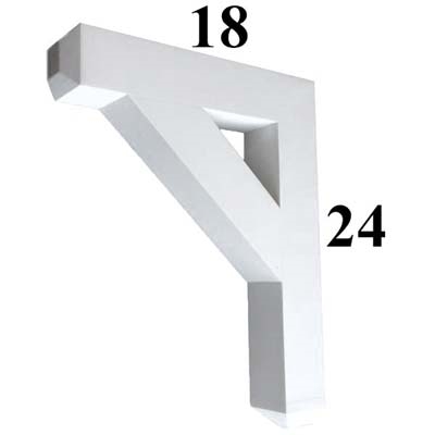 18x24 Pvc Overhang Bracket
