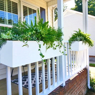 2-Foot-Long Over-the-Rail PVC Planter Railings and